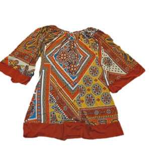 Retro Style Wide Sleeve Dress Small